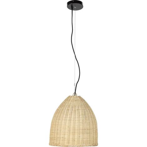 Suspension en rotin tressé chaleureuse - Naturel (1/5)