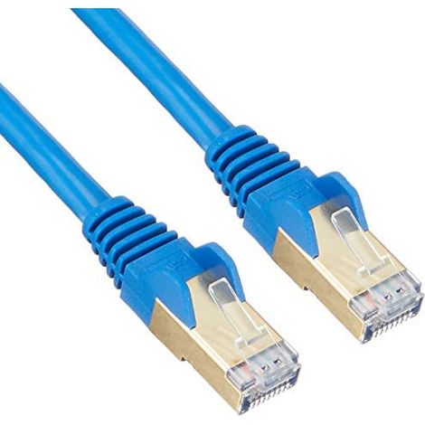 2M CAT6A PATCH CABLE - BLUE CAT 6A NETWORK CABLE - STP (1/3)