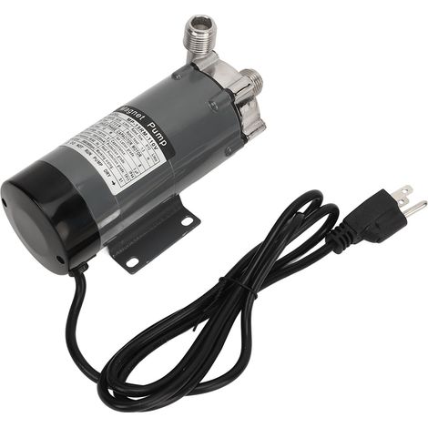 Pompe à bière magnétique silencieuse et étanche, prise américaine 110 V, en acier inoxydable et caoutchouc, pour la fabrication de bière à domicile. (1/5)