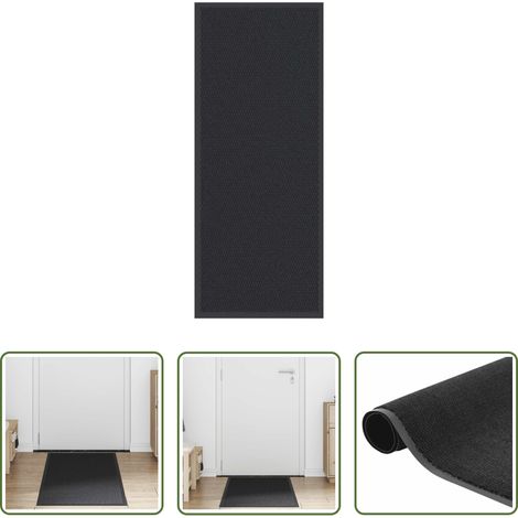 vidaXL Paillasson en polypropylène - Paillasson noir 60x150 cm (1/5)