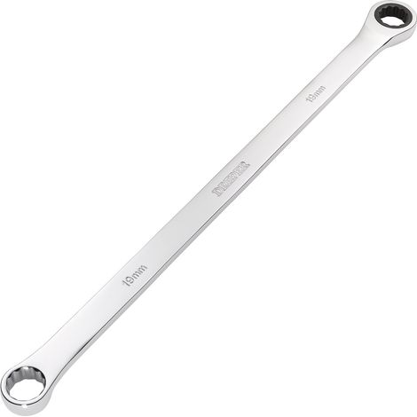 Draper Hi-TORQ® 19mm Extra-Long Double Ring Ratchet Spanner – Metric Chrome Finish, Model 27777 (1/2)