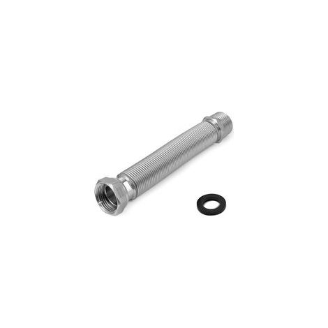 Tuyau Flexible Ondule en Acier Inoxydable de 1" 26/34 - Longueur Réglable de 200 à 400 mm - Tuyau de Raccordement Universel en Acier Inoxydable (1/5)