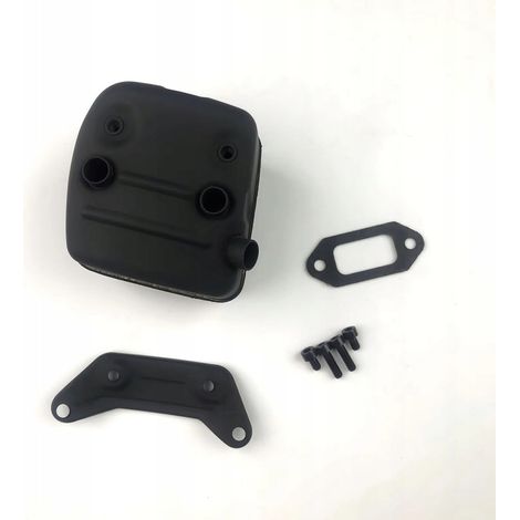 Silenziatore Husqvarna 362 365 371 372 385 390 + viti + guarnizione + staffa