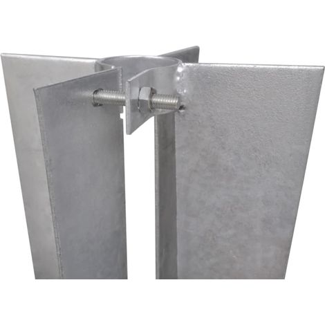 Piquets de poteau de clôture 2 pcs acier (1/3)