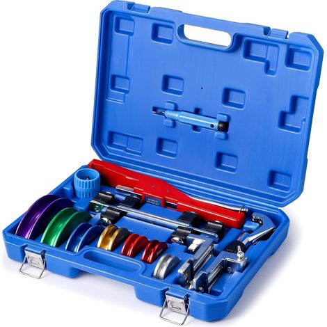 Cintreuse manuelle pour tubes en cuivre 1/4' à 7/8' – Cintrage inversé jusqu'à 90° – Outil complet avec coupe-tube et ébavurage