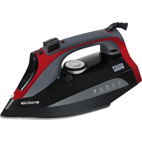Ferro da stiro a vapore Küken con suola in ceramica 3000w