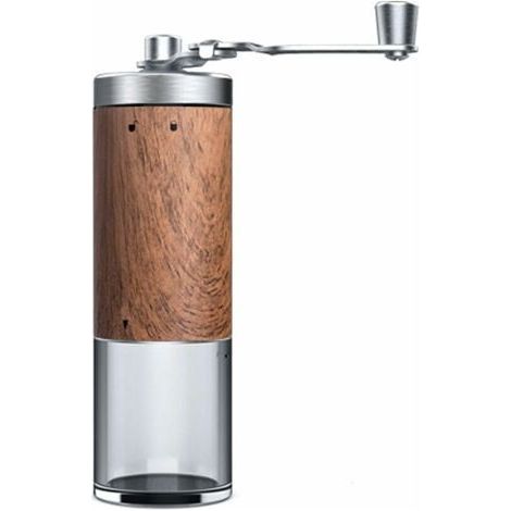 Pepper Grinder Salt Grinders Fashionable Hand Crank Grinder and Detachable Pepper Mill, Coffee Spice Grinder for Kitchen/Cafe Seasoning Grinder (1/4)