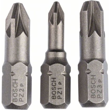 Bosch Juego de 3 Puntas de Atornillar Graphite 25 mm
