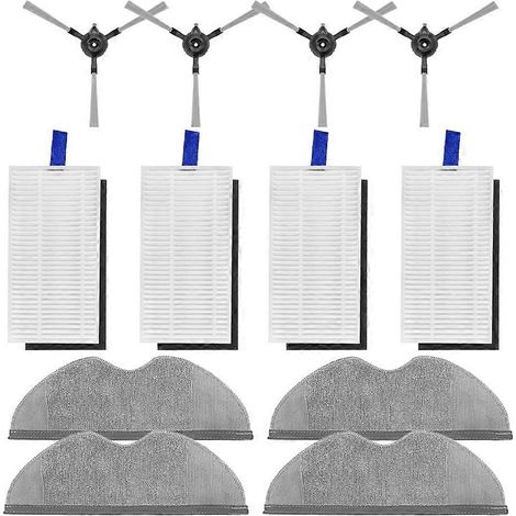 Filtre pour aspirateur brosse pour aspirateur Filtre de brosse pour aspirateur filtre de Robot Aspirateur E5 / C108 pièce détachée Side Brosse HEPA Filtre Serpillière Cloth Accessoires (1/5)