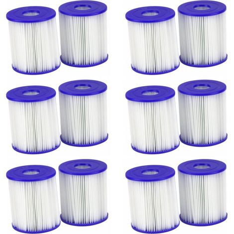 Pool Ersatz Filterpatrone Filterkartusche Größe 1 im 12er Pack (1/4)