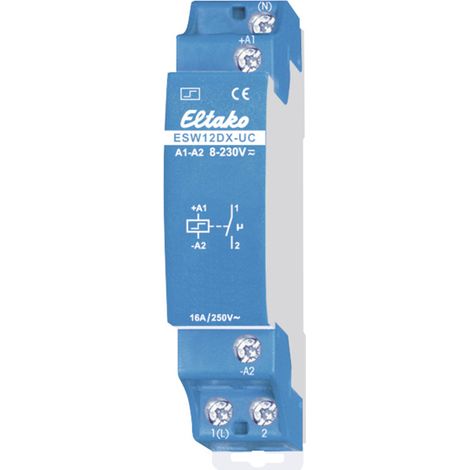 Stromstoß-Schalter Hutschiene Eltako ESW12DX-UC 1 Schließer 230 V/AC, 8 V/AC 16 A 2300 W 1 St.