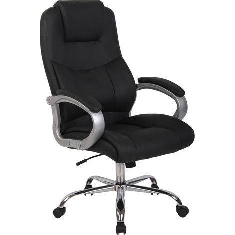 Sedia da ufficio BIG Apoll in similpelle nero (1/5)