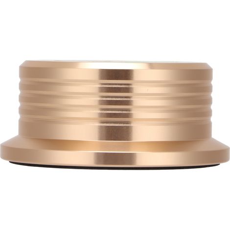 50-Hz-Plattenspielerstabilisator mit Klemme und Klemmgewicht, Wasserwaage und Geschwindigkeitserkennung (gold) (1/5)