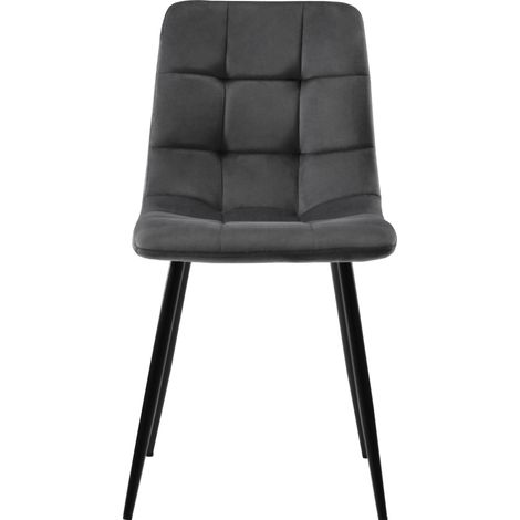 MODENUIT Juego de comedor 5 piezas mesa redonda de 100 cm con 4 sillas de terciopelo negro (1/5)