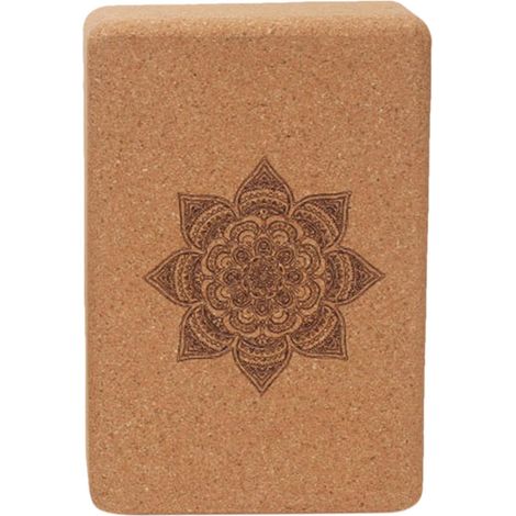 Accessoires de yoga en liège, bloc de yoga léger, briques de yoga antidérapantes, blocs de liège naturel avec poignée antidérapante douce pour la peau, pour débutants et avancés cours de yoga et de (1/5)