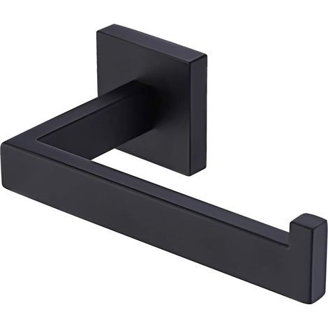Toilettenpapierhalter aus Edelstahl SUS304 zur Wandmontage, mattschwarzer Badezimmer-Papierrollenhalter, Toilettenpapierhalter