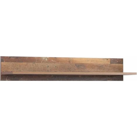 Étagère murale 160 cm bois vieilli – Charge maximale 5 kg – Style rustique – À monter soi-même – Dimensions 25 cm x 22 cm – Meubletmoi (1/5)
