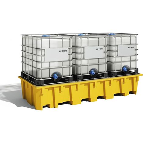 Contenitore di contenimento per 8 fusti o 3 IBC - 1650 litri - BACRP1650/3280006F (1/5)