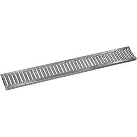 1PZ GRIGLIA ZINCATA PER CANALETTA IN POLIPROPILENE DA CM.100X10 - cm.100x10x1,3h.