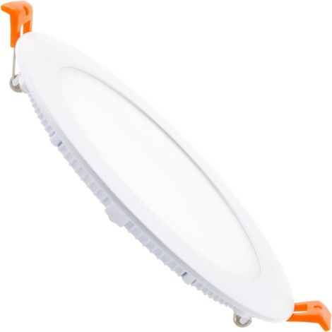 Efectoled – Dalle LED 6W Ronde SuperSlim Ø 105 mm – Lumière 4000K blanc neutre – Épaisseur 20 mm – Remplace halogène jusqu'à 35W