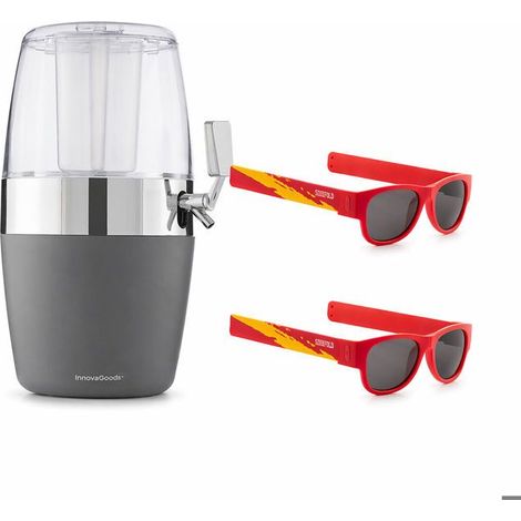 Pacco distributore di bevande refrigerante InnovaGoods e 2 occhiali da sole Sunfold Spain Red MACCHINA PER BIRRA - TIRATORE PER BIRRA (1/5)