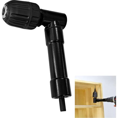 Accessoire Polyvalent de Perceuse d'angle à 90 Degrés, Plage de Serrage 0,8-10 mm, Mandrin Universel à Trois Mors, Fabriqué en Acier et Plastique Durable, Compatibilité étendue (1/5)