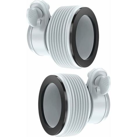 Intex Kit adaptateur de conversion de tuyau B pour tuyau Intex B Pool 3,2 cm à 3,8 cm Pièces de conversion de rechange (1/5)