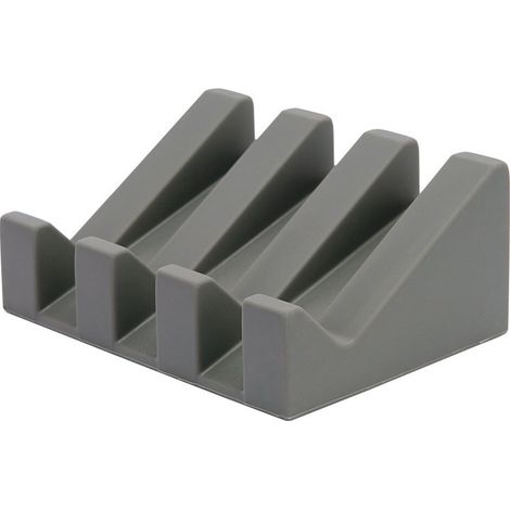 Jabonera de silicona para piano, impermeable, lavable, antideslizante, venta directa de fábrica (gris)