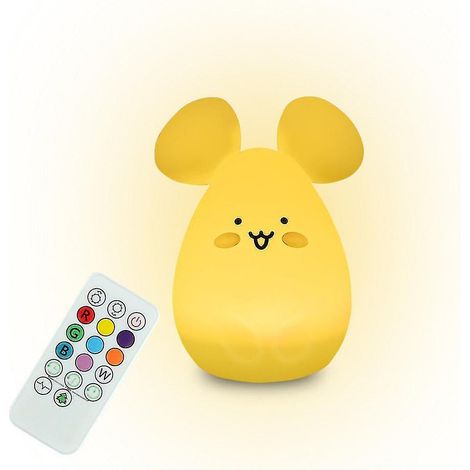 Veilleuse pour enfants, lampe de chevet LED rechargeable pour enfant, lampe de chevet en silicone à 9 couleurs changeantes (1/3)