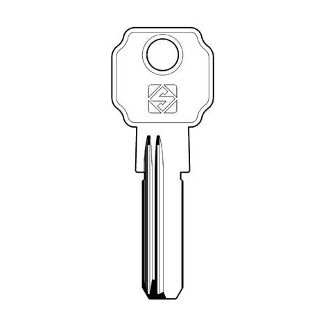 CHIAVE PUNZONATA LINCE ILSA LC14R SILCA - OTTONE NICHELATO- 5 pezzi
