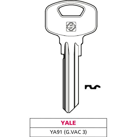 Silca chiave ottone ya91 (g. vac 3) yale (10 pezzi) - Silca