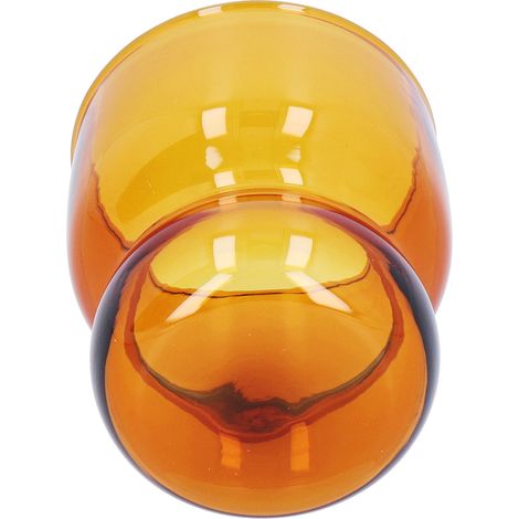 Gobelet en verre borosilicate haute résistance à la chaleur, idéal pour les boissons à base de jus, la maison, l'hôtel ou le café (marron). (1/5)