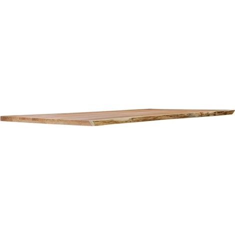 Plateau de table de repas 220 x 100 cm en bois d'acacia massif - OTTAWA