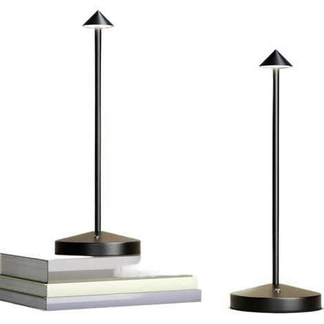 Lampe de Table LED Touche Portable 2, Rechargeable, gradue Pas sans étape, pour Salle à Manger, Chambre, adapté Salon, dortoir, au Bureau, (1/5)