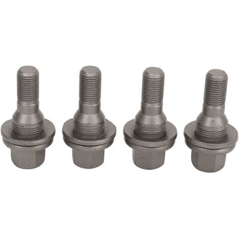 QORVA-Boulons de roue hexagonaux de 17mm, 4 pièces, écrous de pneu 003549817, goujons de remplacement pour Peugeot 206 207 208 308 407 1007