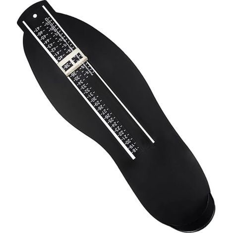 1 pièces Jauge de pied noir,Pedimetre Adultes avec Barème,mesure pied,Mesure des chaussures de 18 à 47,pour le Mesureur de Chaussures Déterminer (1/5)