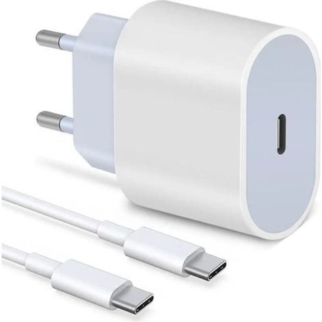 20-W-Schnellladegerät – Nicht spezifiziert – USB Typ-C – Smartphone-kompatibel – Kompaktes Design – Kabel im Lieferumfang enthalten (1/4)