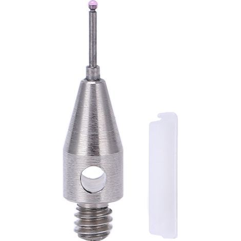 Stylet de sonde tactile CMM, pointe sphérique rouge, tige en carbure de tungstène, filetage M2 de 10mm de Long pour Machine-outil (1/5)