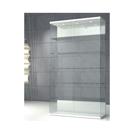 Vetrina in Cristalli Temperati con Faretti LED 120 x 40 x 210 cm VE/120 (1/2)