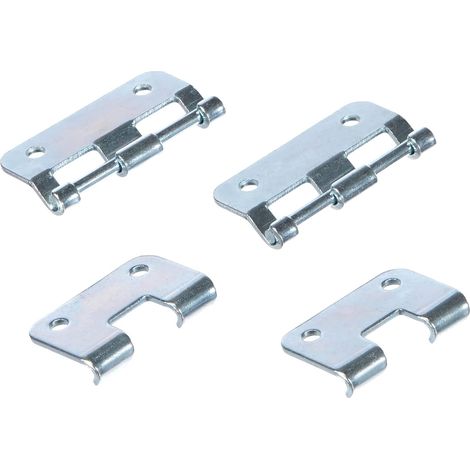 2251 M2 AH pieces - Set of 2 large zinc hinges, packaged in a bagHigh quality. An ideal choice for families. (1/5)