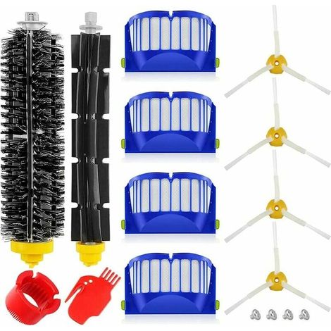 Kit di accessori di ricambio per iRobot Roomba serie 600. Ricambi per Roomba 600, 610, 614, 620, 625, 630, 635, 640, 645, 650, 655, 660, 665, 670, 671, 680, 690, 691. (1/5)
