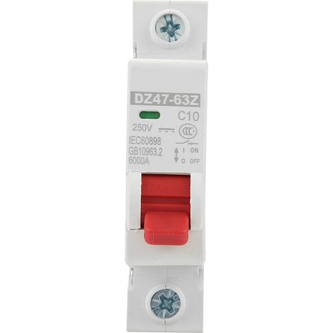 Disjoncteur miniature DC DZ47-63Z-1P 10A, protection différentielle, interrupteur pneumatique (1/5)