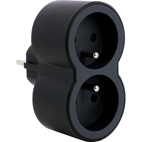 ARTICLES-QUINCAILLERIE Biplite FB 2x2P+T Standard Prese Frontali Nero, Sconosciuto, Taglia Unica (1/4)