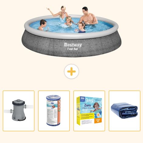 Bestway Bestway Fast Set Ronde - 396x84 cm - 5-pièces S224 (1/5)