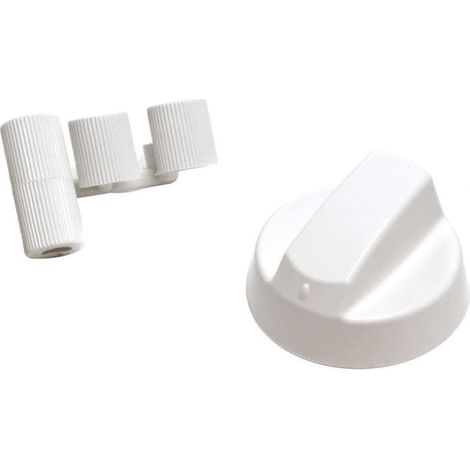 MANETTE BLANCHE FOUR UNIVERSELLE + VIS pour FOUR - COK752UN (1/4)