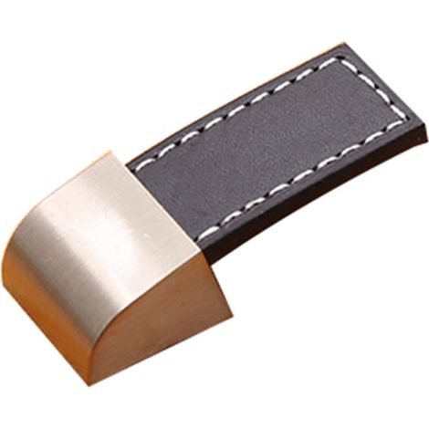 PU Leather Luggage Cabinet Wardrobe Drawer Pull Handle Furniture Knob Fitting (Single Hole) (1/3)
