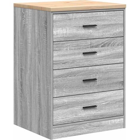 Maison Exclusive - Armadietto da Garage Grigio Sonoma 60x51x85 cm