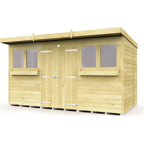 12 x 6 Pent Summer Shed