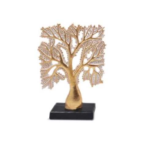 Albero Decorazione Casa in Resina Oro 17 cm (1/2)