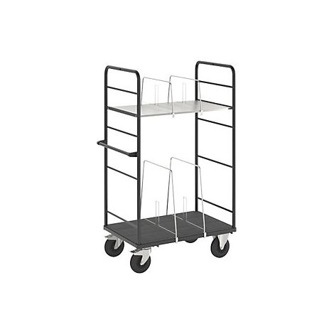 eurokraft pro  Carrello per scatole di cartone  2 sponde 